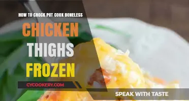 Crock Pot Cooking: Boneless Chicken Thighs from Frozen