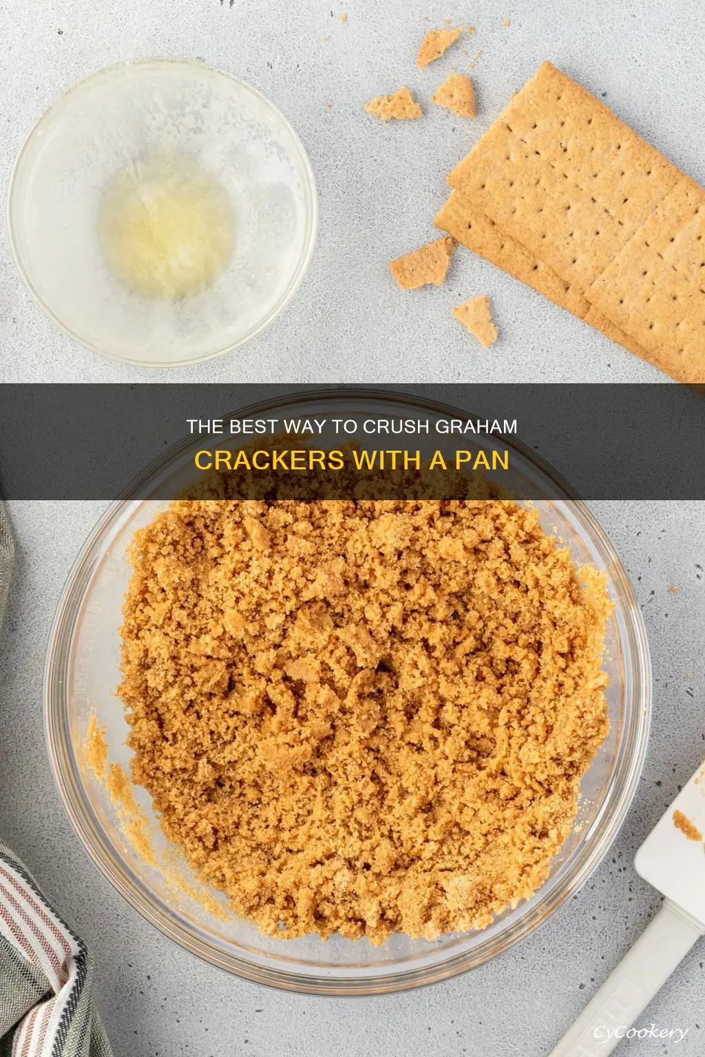how to crush graham crackers with pan