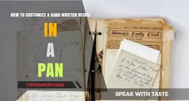 Personalize Your Pan with Handwritten Recipes
