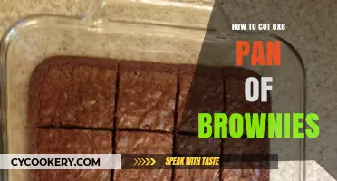 Perfectly Cutting Brownies: An 8x8 Pan Guide