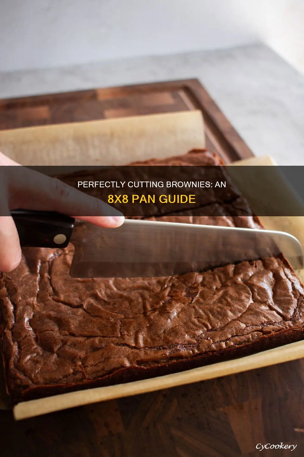 how to cut 8x8 pan of brownies