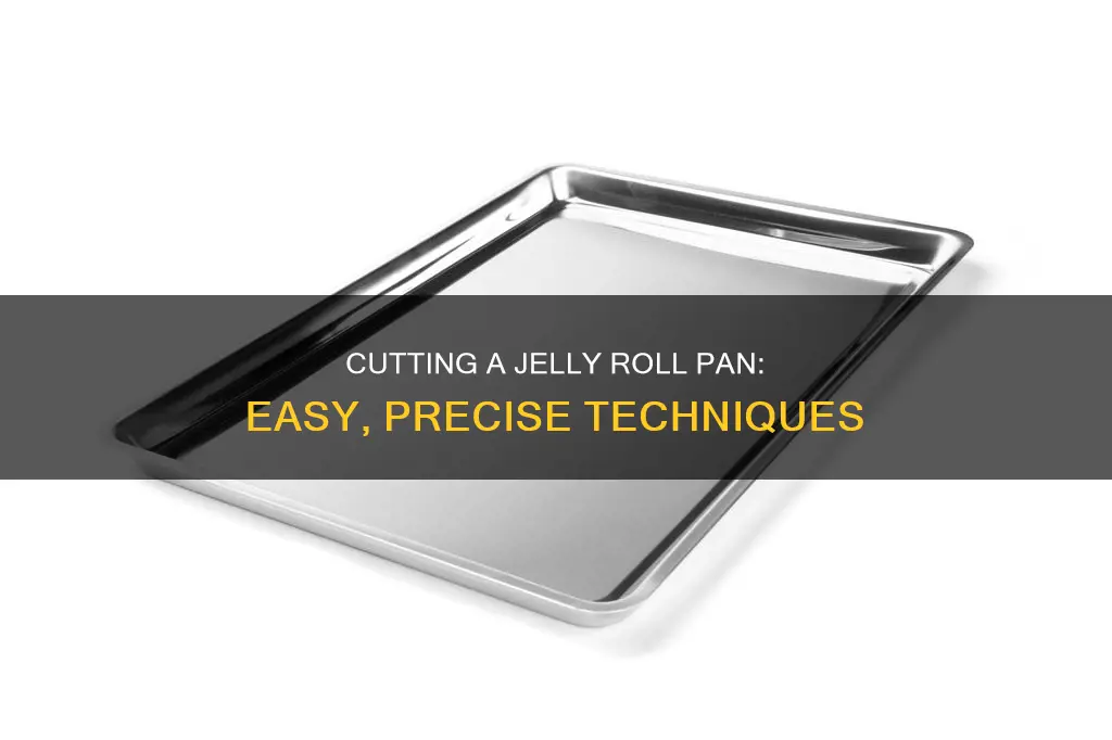 how to cut a jelly roll pan
