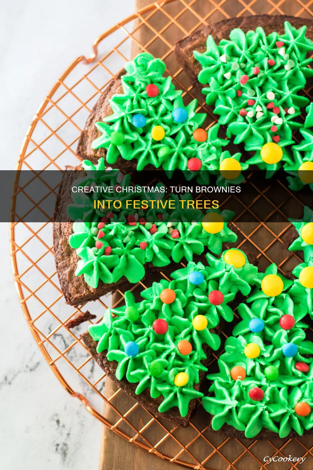 how to cut a pan of brownies into christmas trees
