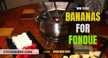 Fondue Fun: Perfectly Cutting Bananas for Dipping