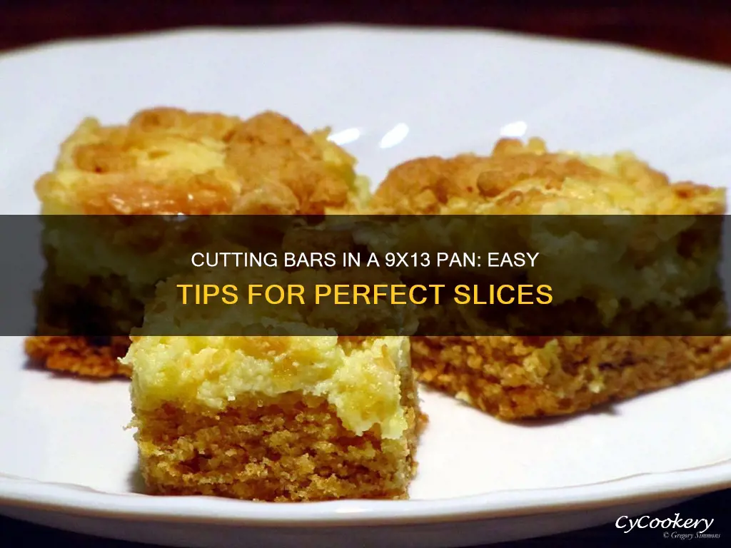 how to cut bars in a 9x13 pan