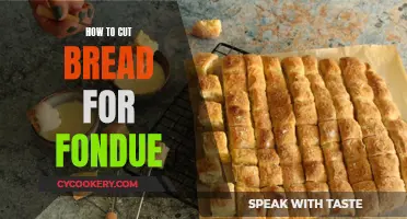 The Art of Cutting Bread for Fondue