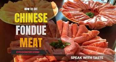 Cutting Chinese Fondue Meat: The Right Technique