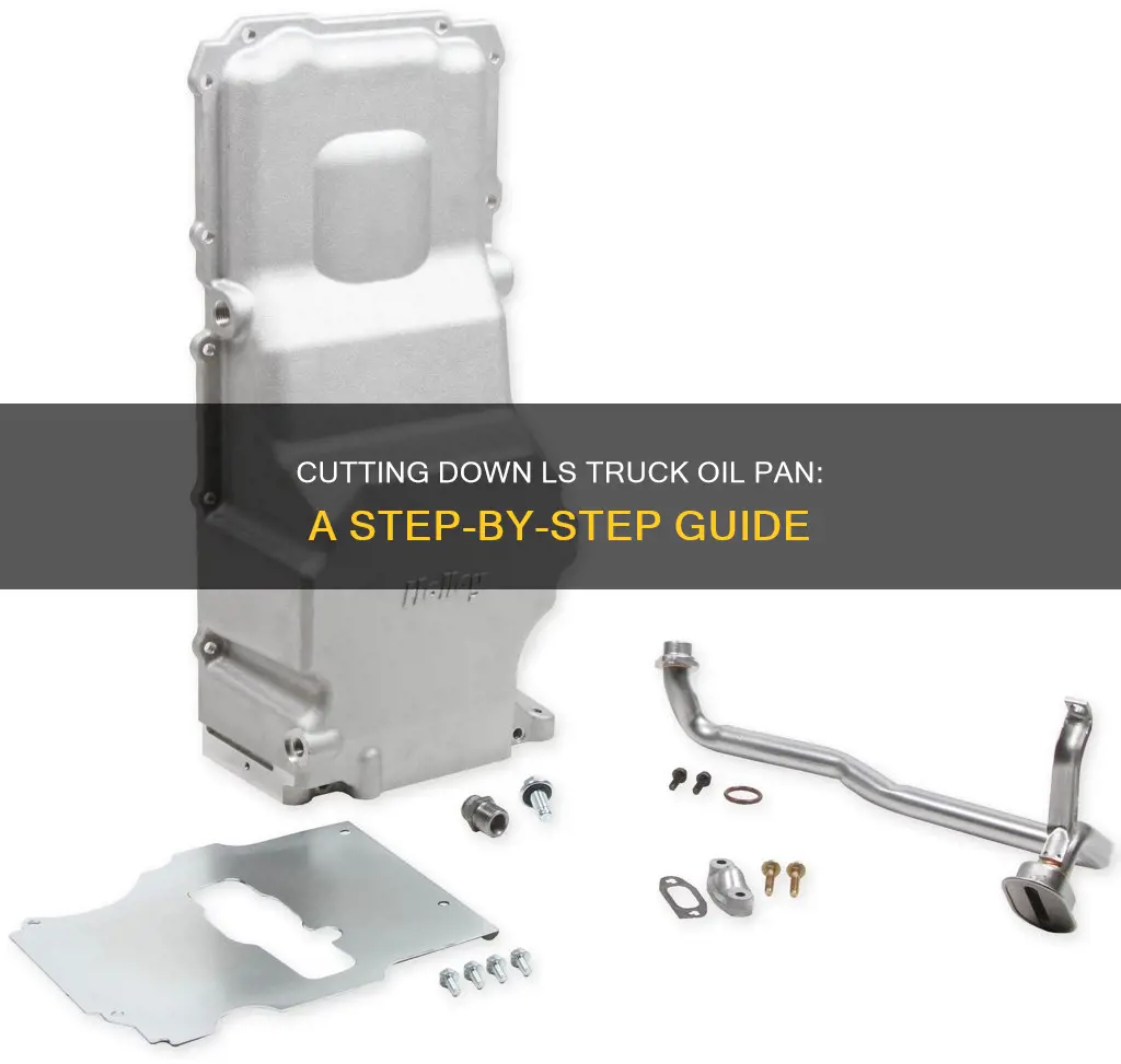 how to cut down an ls truck oil pan