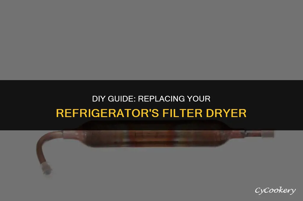 how to cut filter dryer for a refrigerator