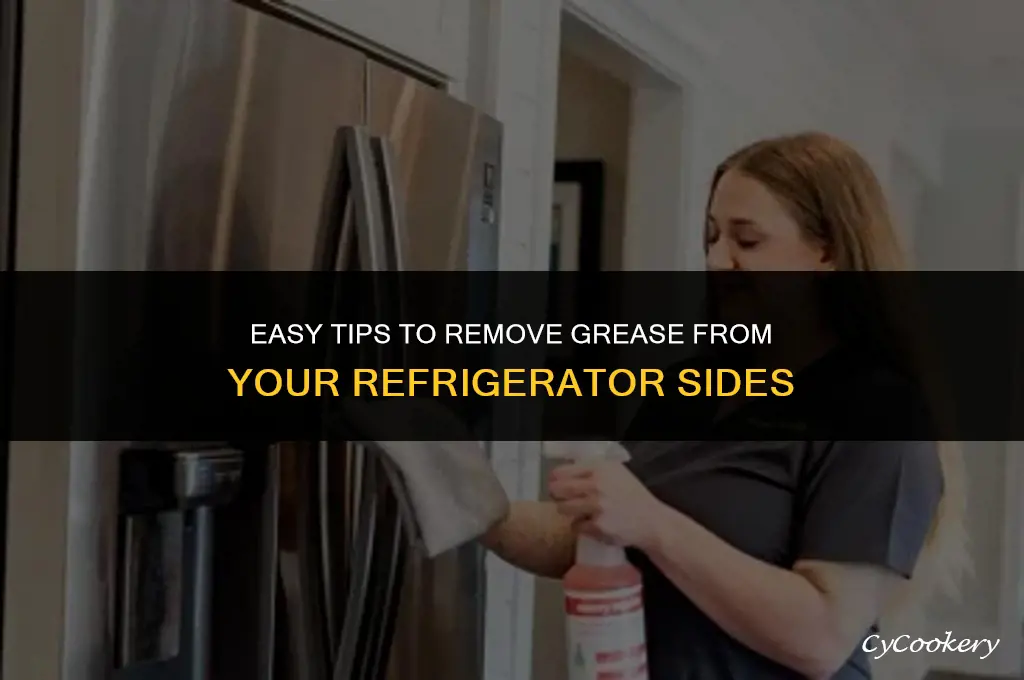 how to cut grease on sides of refrigerator