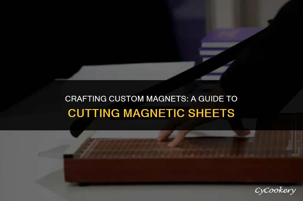 how to cut magnetic sheets for refrigerator magnets