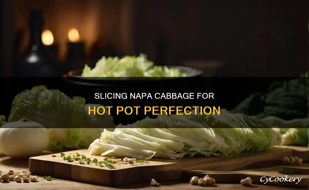 how to cut napa cabbage for hot pot