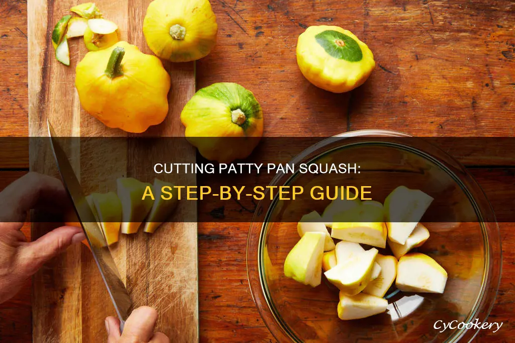 how to cut patty pan squash