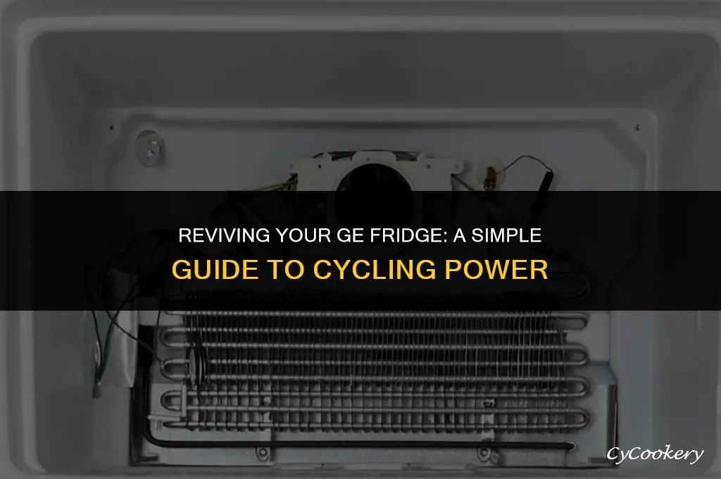how to cycle power on a ge refrigerator