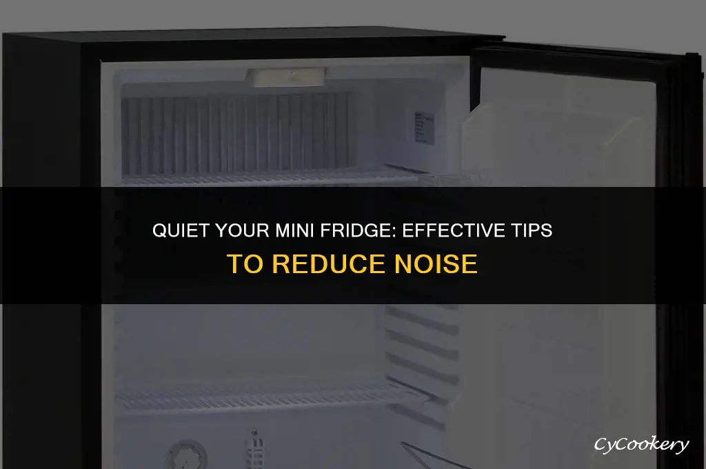 how to dampen noise from a small refrigerator