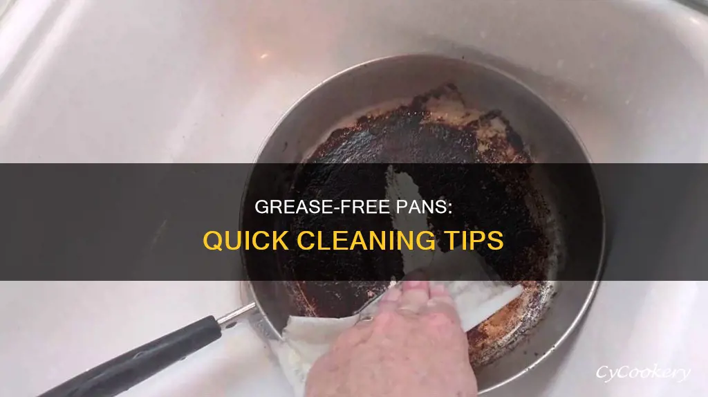 how to deal with grease stains on pans