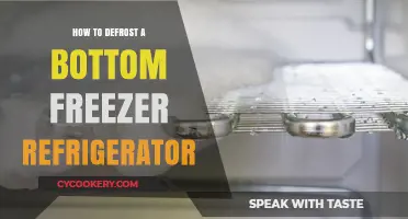 Efficiently Defrosting Your Bottom Freezer Refrigerator: A Step-by-Step Guide