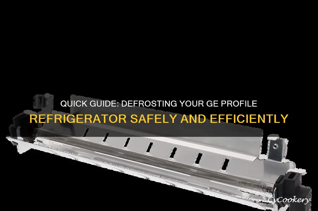 how to defrost a ge profile refrigerator
