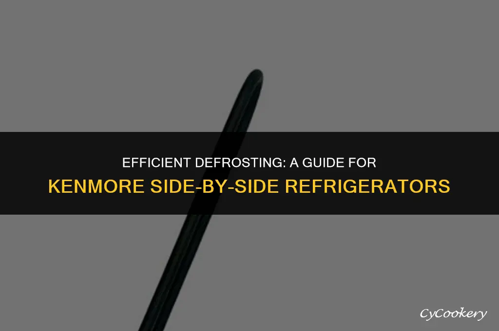how to defrost a kenmore side by side refrigerator