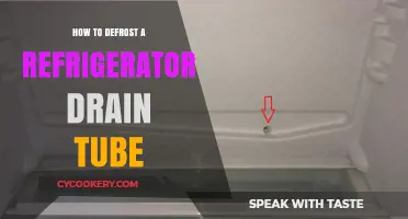 Quick Fix: Defrosting Your Refrigerator Drain Tube Made Easy