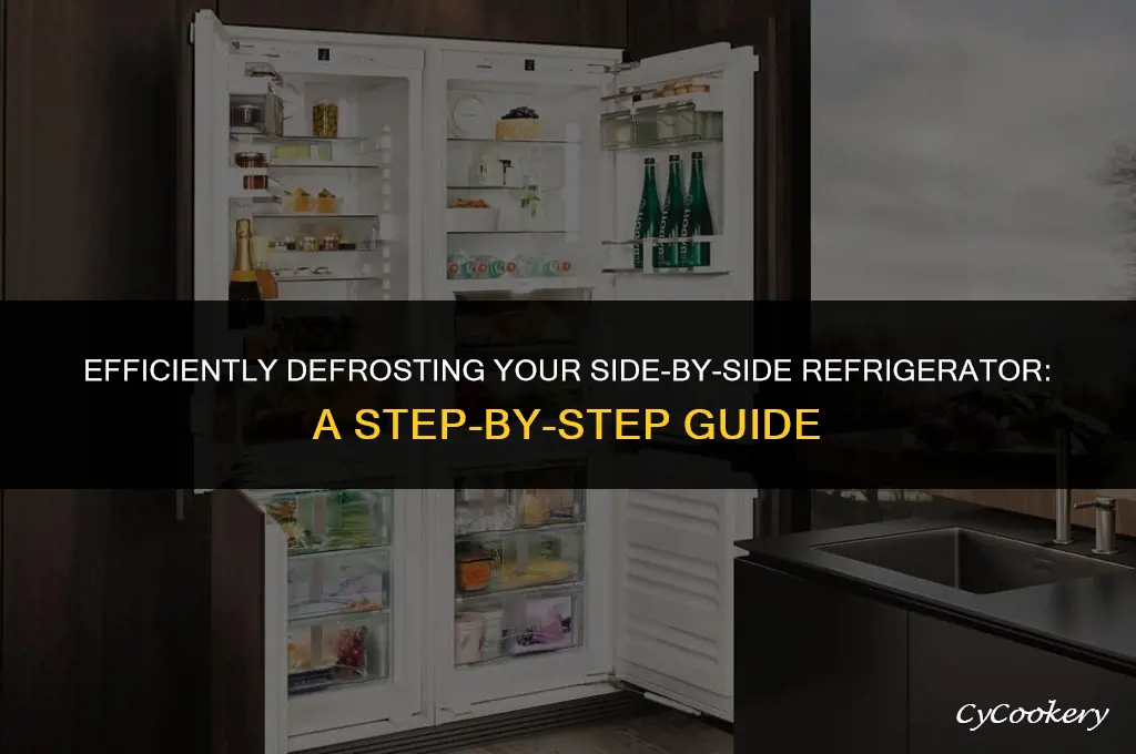 how to defrost a side by side refrigerator
