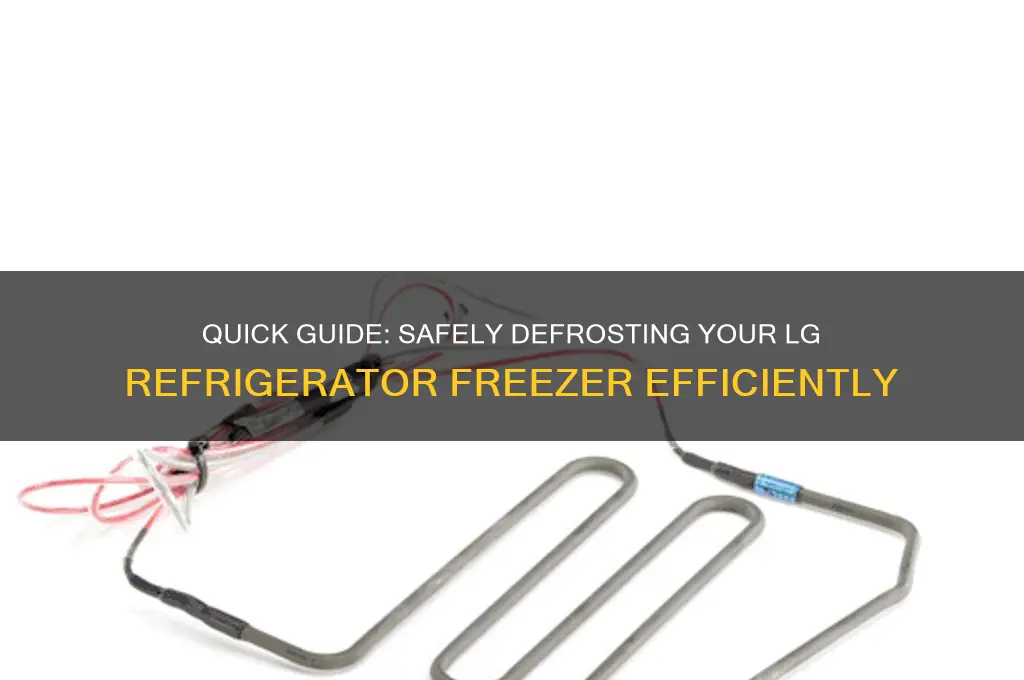 how to defrost an lg refrigerator freezer