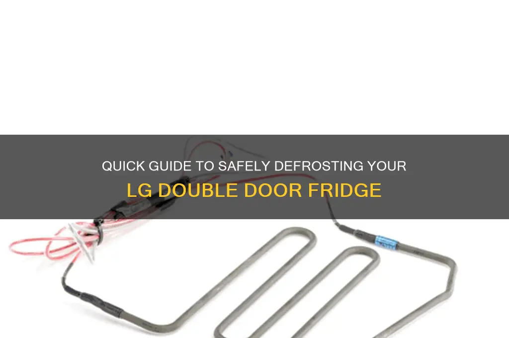 how to defrost lg double door refrigerator