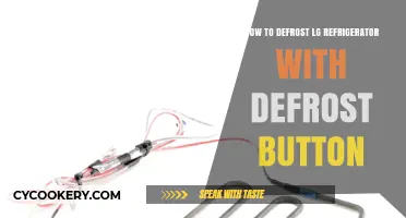 Effortless Defrosting: A Guide to Using Your LG Fridge's Defrost Button