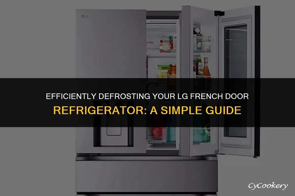 how to defrost my lg french door refrigerator