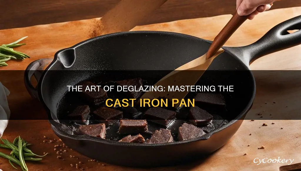 how to deglaze a cast iron pan