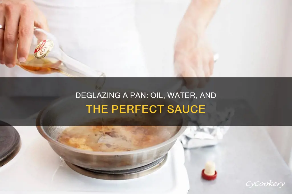 how to deglaze a pan oil water