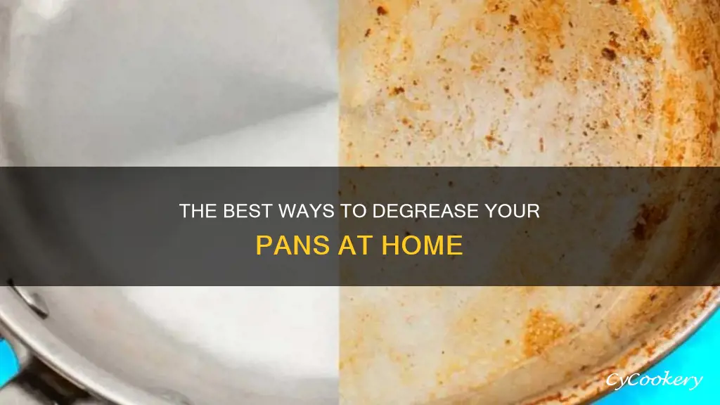 how to degrease a pan