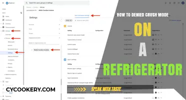 Mastering Your Fridge: How to Disable Crush Mode Easily
