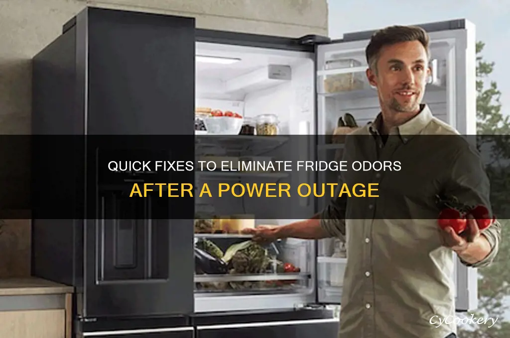 how to deodorize refrigerator after power outage