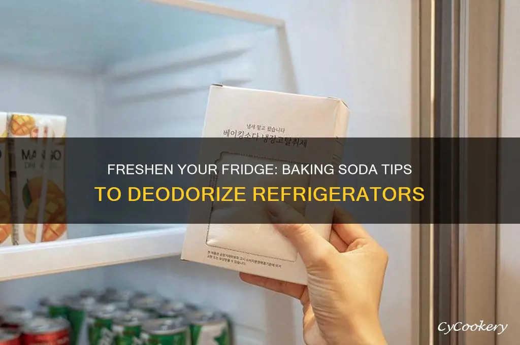 how to deodorize refrigerator with baking soda