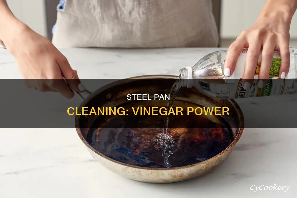 how to descour steel pan vinegar