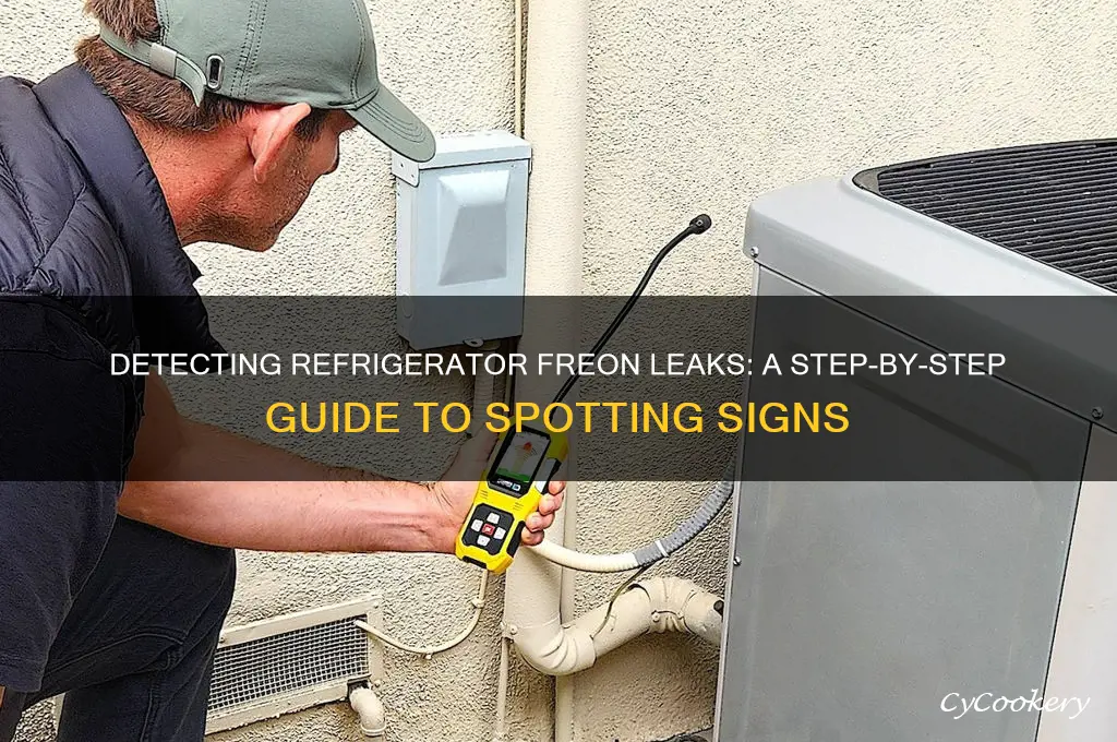how to detect a refrigerator freon leak
