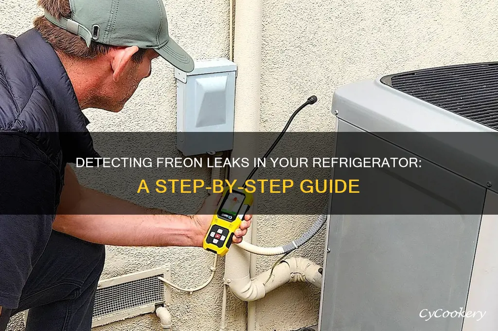 how to detect freon leak in refrigerator