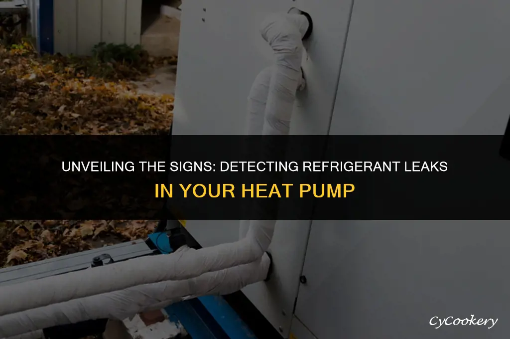 how to detect refrigerant leak in heat pump