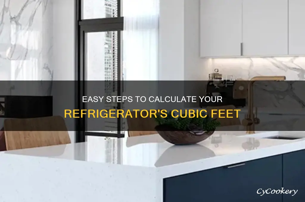 how to determine cu ft of a refrigerator