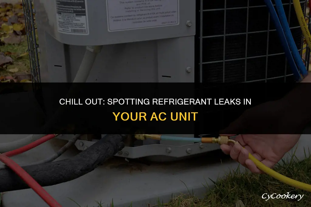 how to determine if ac unit is leaking refrigerant