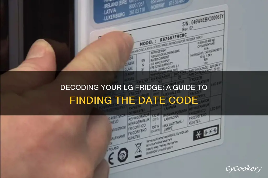 how to determine lg refrigerator date code