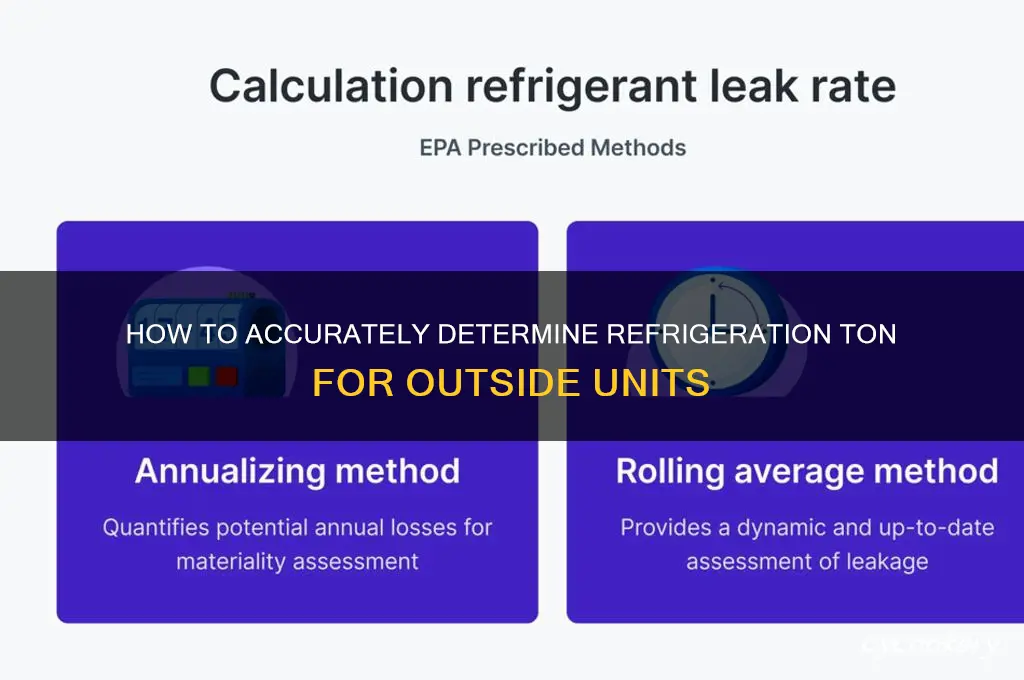 how to determine refrigeration ton outside unit