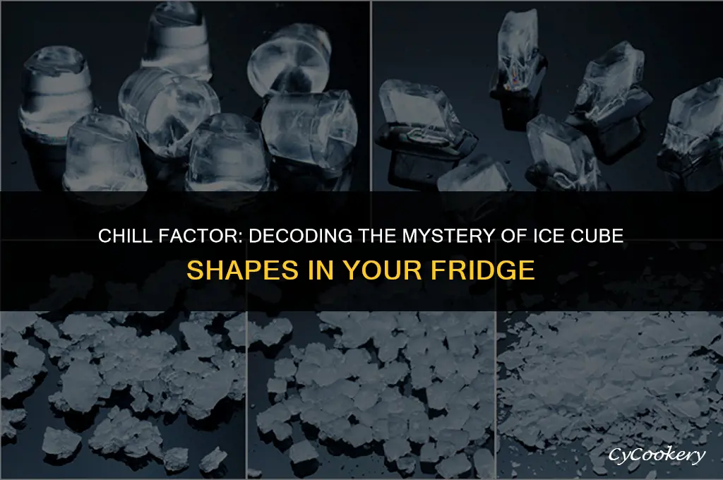 how to determine shape of ice cubes in refrigerators