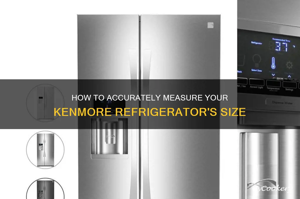 how to determine size of kenmore refrigerator