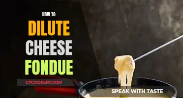 Diluting Cheese Fondue: The Art of Perfecting This Dish