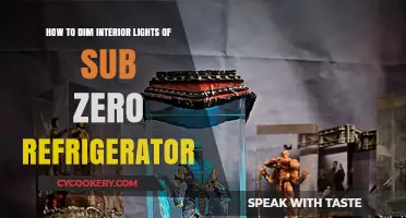 Easy Guide to Dimming Sub-Zero Refrigerator Interior Lights