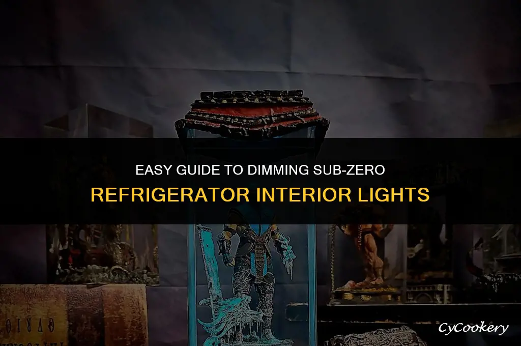 how to dim interior lights of sub zero refrigerator