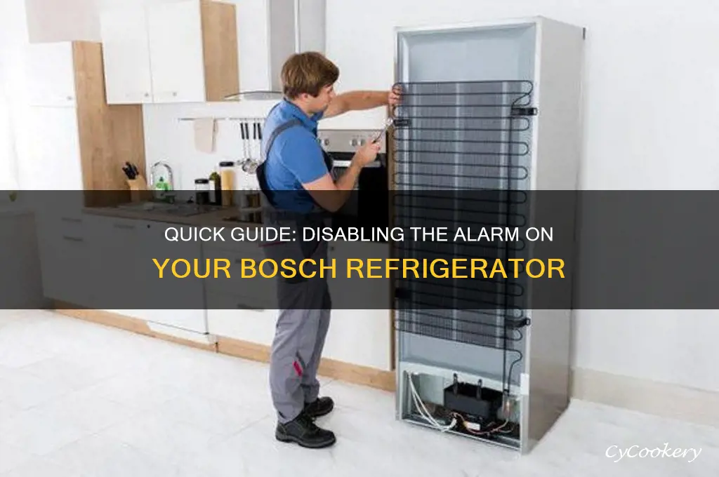 how to disable alarm on bosch refrigerator