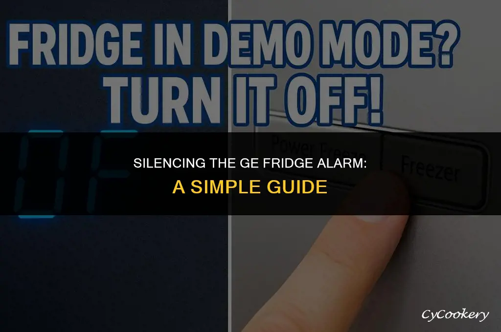 how to disable door alarm on ge refrigerator